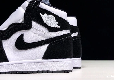 BLACK JORDAN 1 PANDA WHITE AIR CD0461-007 0823